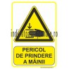 Pericol de prindere a mainii